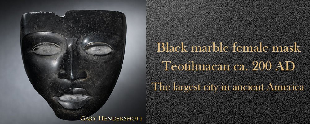 Black marble female mask