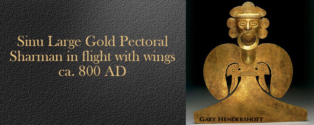 Sinu Gold pectoral Shaman